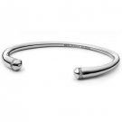 MICHAEL KORS MKJ3709040 MKJ3709 ASTOR SILVER & PAVE CRYSTAL OPEN BANGLE BRACELET