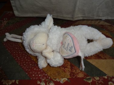 Nat & Jules Jesus Loves Me Musical Plush 11" Lamb Musical Pulldown
