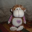 Fiesta Plush Light Brown Monkey W/ John 3:16 Heart Emblem 12"