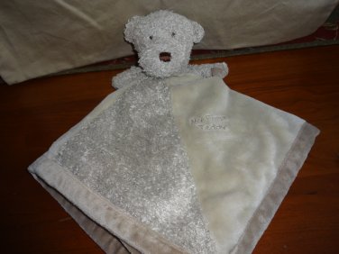 Carters One Size Tan Teddy Security Blanket My First Teddy Rattle