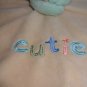 Carters Just One Year Frog Cutie Rattle Baby Security Blanket Yellow Green Lovey