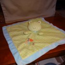 Carters Just One Year I Love Hugs Blue Green Dots Frog Baby Security Blanket