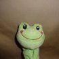 Hallmark Green Lovey Dovey Blankie Frog Security Blanket Velour Baby Smile