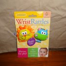 NWT Infantino Wrist Rattles Lion Hippo Plush Baby Infant Toys Farm Animals