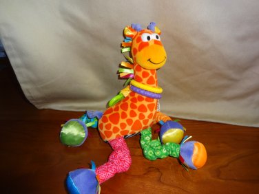 Lamaze Play & Grow Giraffe Plush Developmental Toy Colorful Fabrics