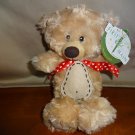 NWT First and Main 10" Tan Teddy Bear Stitche Adorable Small Lovey
