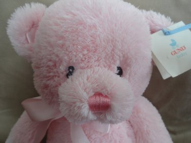 NWT Baby Gund My First Teddy Bear 15" Pink Plush Lovey