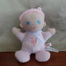 Fisher Price Baby Doll Pink Blue Eyes Giggles Coos Laughs Sound Plush 10" Toy