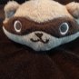 Gymboree Brown Raccoon Soft Minky Baby Blanket Security Lovey 2009