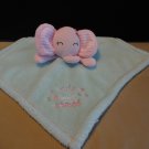 Baby Gear Cute and Sweet Elephant Security Blanket Pink Mint Green Lovey