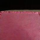 Elegant Baby Girls Hot Pink Square Baby Security Blanket Satin Plush Soft