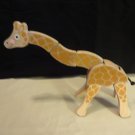 Melissa And Doug 10" Wooden Wood Poseable Giraffe Zoo Safari Animal Kid's Toy