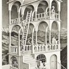 Belvédère, Ltd Ed Lithograph, Maurits Cornelis (MC) Escher