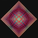VEGA-201, Offset Lithograph, Victor Vasarely