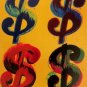 Dollar Sign (Quad), Offset Lithograph, Andy Warhol