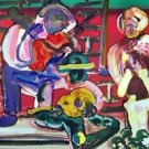 Louisiana Serenade, Ltd Ed Lithograph, Romare Bearden