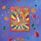 Cosmic Profile, Original Mixed Media Painting, Peter Max