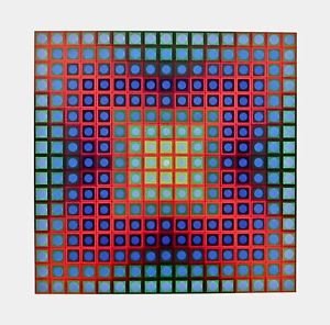 PLANETARY FOLKLORE IX, 1973 Offset Lithograph, Victor Vasarely