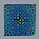 PLANETARY FOLKLORE VI, 1973 Offset Lithograph, Victor Vasarely