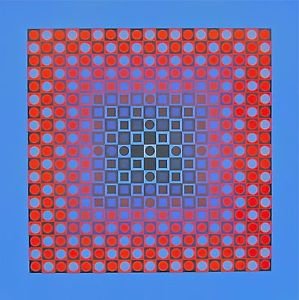 PLANETARY FOLKLORE I, 1973 Offset Lithograph, Victor Vasarely