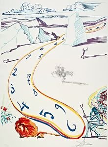 Melting Space-Time, Ltd Ed Lithograph, Salvador Dali