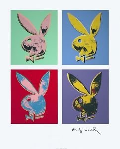 Playboy Bunny (Quad), Serigraph, Andy Warhol