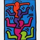 Stacked Figures, Offset Lithograph, Keith Haring