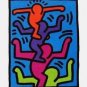 Stacked Figures, Offset Lithograph, Keith Haring