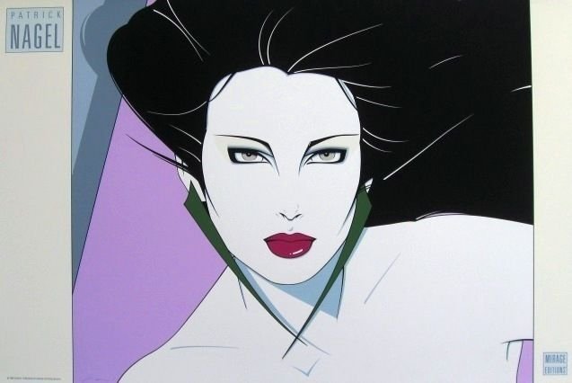 Commemorative #15, Ltd Ed Silk-screen Poster, Patrick Nagel - Screen-signed