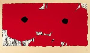 Red Poppies, Ltd Ed Silk-screen, Donald Sultan