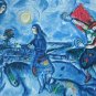 Lovers Over Paris, Ltd Ed Offset Lithograph, Marc Chagall