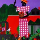 Girl in the Garden, Ltd Ed Lithograph, Romare Bearden