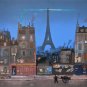 Tour Eiffel le Soir, Ltd Ed Lithograph, Michel Delacroix