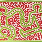 Untitled, 1983 (Two Figures), Exhibition Poster, Keith Haring