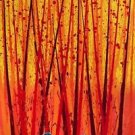 Mixed Media Reeds Painting (Lithograph & Acrylic), Ltd Ed, Dale Chihuly