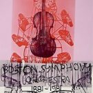 Boston Symphony, 1981 Exhibition Poster, Robert Rauschenberg