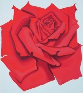 Red Rose, Ltd Ed Silk-screen, Lowell Nesbitt