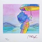 Umbrella Man, Ltd Ed Lithograph, Peter Max - SIGNED with COA