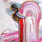 Angel, Original Acrylic Painting, Peter Max