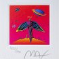 Angel with Saturn, Ltd Ed Litho (Mini 3.5" x 3"), Peter Max - SIGNED with COA