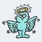 Lil' Angel, Offset Lithograph, Keith Haring