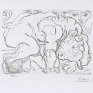 Dying Minotaur, Ltd Ed Lithograph, Pablo Picasso-Vollard