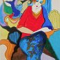 Waiting, Ltd Ed Silk-screen, Itzhak Tarkay