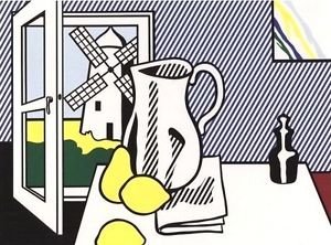Still Life with Windmill, Offset Lithograph, Roy Lichtenstein