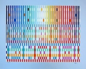 The Blessing, Ltd Ed Silk-screen, Yaacov Agam - LARGE!