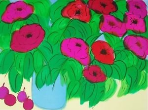 Flowers, Ltd Ed Lithograph, Walasse Ting