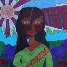 Nuba Lisa, Original Drawing, Chris van der Els