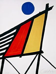 Blue Sun, Ltd Ed Lithograph, Alexander Calder