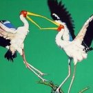 Two Storks, Ltd Ed Silk-screen, Fran Bull