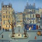La Place de Furstenberg, Ltd Ed Lithograph, Michel Delacroix
